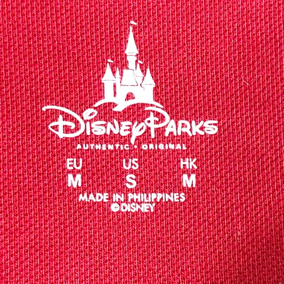 Disney Parks‎ Small Polo Shirt Red Embroidered Mickey Mouse Short Sleeve 690 - Picture 6 of 6